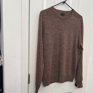 J. Crew Men’s Brown Heather Crewneck Sweater